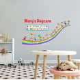 thumbnail image 1 of KIDS DAYCARE - Multicolored Vinyl Art Happy Kids Rainbow Road Decoration Sticker Customized Name Child Care Nursery Adhesive Wall Decal Sticker 10" x 5", 1 of 3