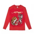 thumbnail image 1 of Ed Hardy Kids Long Sleeve Graphic T-Shirt Panther Lion Print, 1 of 1