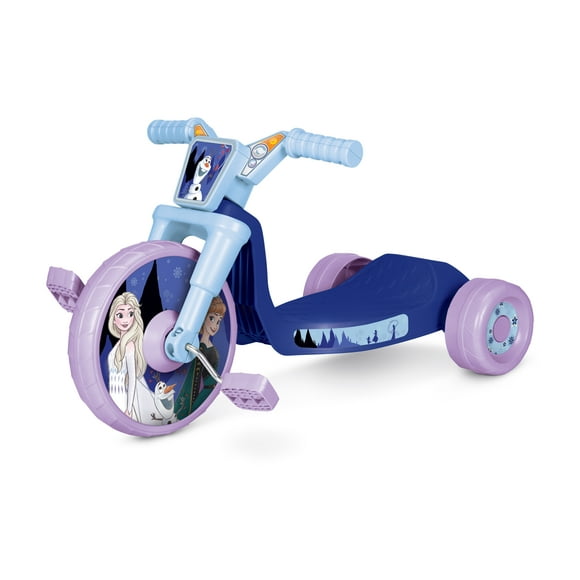 Fly Wheel Disney Frozen Junior Cruiser Tricycle with 10 inch Front Wheel, Lights and Sounds