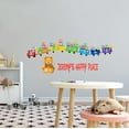 thumbnail image 1 of KIDS ROOM - Customized Name Lettering Art Decoration Sticker Teddy Bear Train Toys Design Multicolored Alphabet Cubes Kids Playroom Vinyl Wall Decal 30 "x 12", 1 of 3