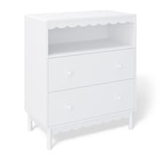 Mainstays Kids 2 Drawer Scallop Dresser, White