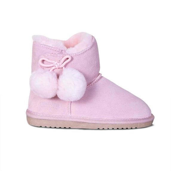 KIDS SHEEPSKIN POM POM BOOT