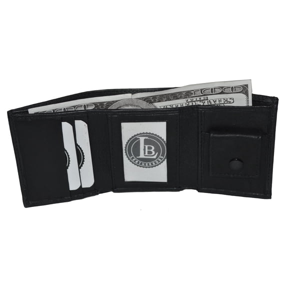 KIDS SMALL TRIFOLD/MONEY WALLET BY LEATHERBOSS