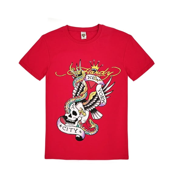 Ed Hardy Kids Short Sleeve Graphic T-Shirt New York Print