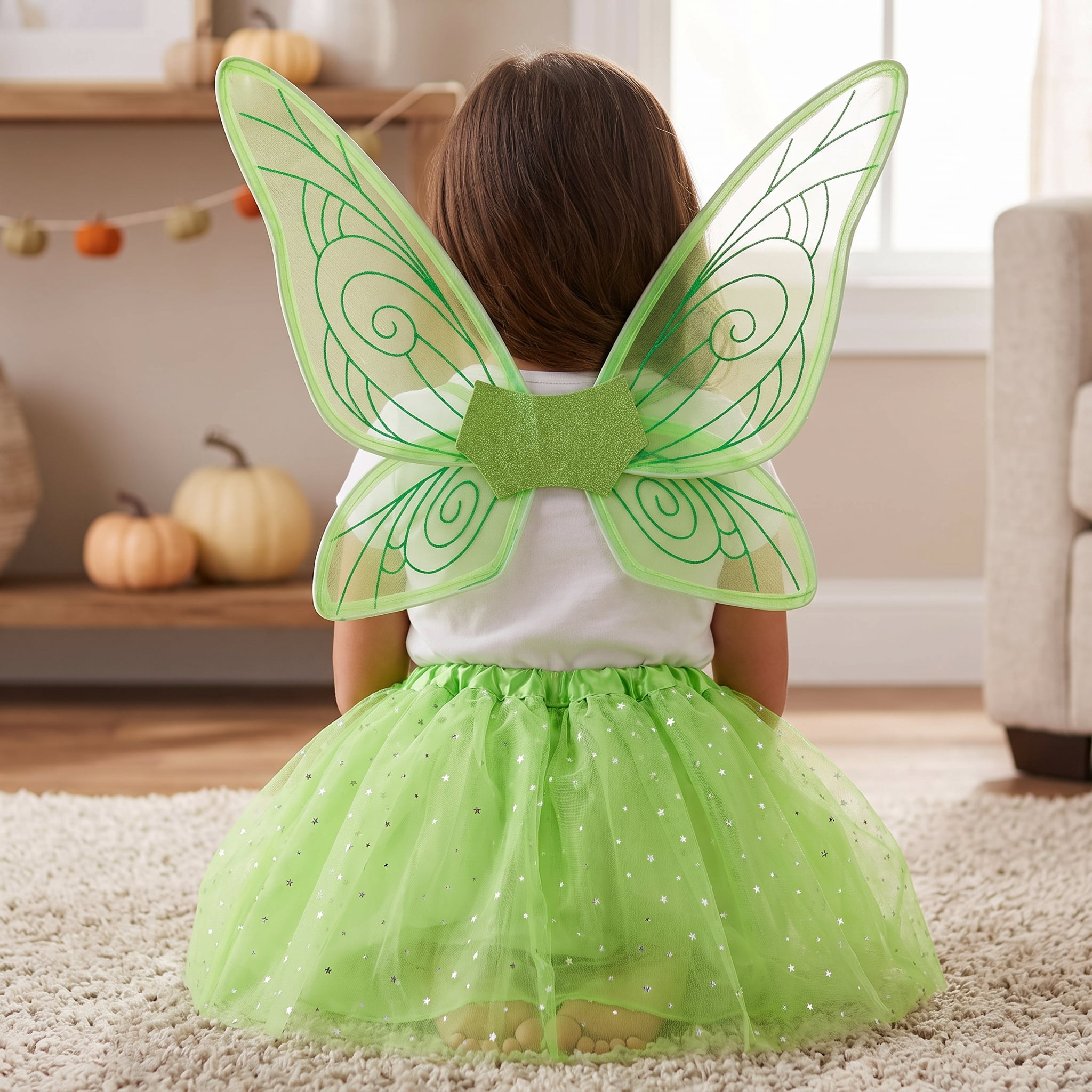 Tutu Costume Accessory Set for Children, Green, 2 Pieces, Halloween by Way To Celebrate
