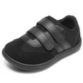 thumbnail image 1 of KIDS Toddler Wide Toe Box Shoes: Barefoot Shoe Kids First Walking Shoes Sneakers Non-Slip Zero Drop Toddler Comfortable All Black Toddler 12, 1 of 6