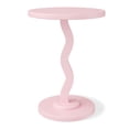 thumbnail interactive-video image 1 of Mainstays Kids Wood Wavy Nightstand Side Table, Blushing Rose, 1 of 6