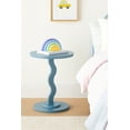 thumbnail image 1 of Mainstays Kids Wood Wavy Nightstand Side Table, Bluestone, 1 of 8