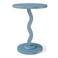 thumbnail interactive-video image 1 of Mainstays Kids Wood Wavy Nightstand Side Table, Bluestone, 1 of 7