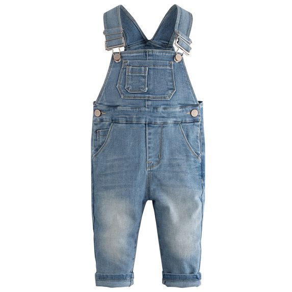 KIDSCOOL SPACE Girl Boy Jean Jumpsuit 6M-5T Baby Toddler Denim Overalls Bib Pants