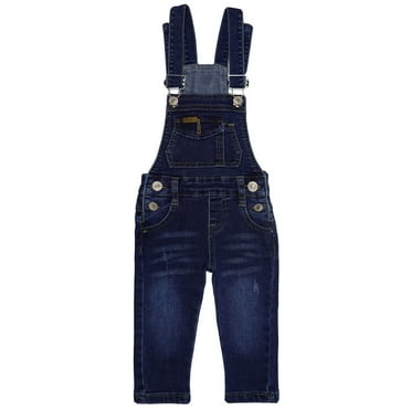 Salopette Jeans Slim Fit Strappata KIDSCOOL SPACE | Per Bambini 12 Mesi - 9 Anni | Cotone Elastan | Con Tascone - Foto 6
