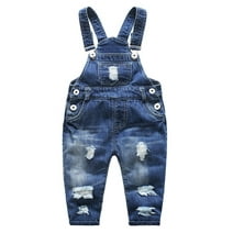 Boys Toddler Kids Bodysuits Baby Boy'S Denim Suspender Jeans Overalls ...
