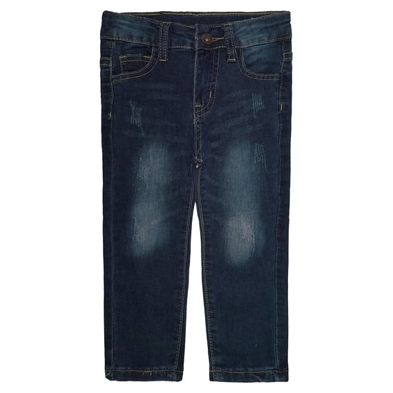 KIDSCOOL SPACE Baby Girls Boys Jeans,Elastic Band Inside Ripped Stretchy Soft Thin Summer Denim Slim Pants
