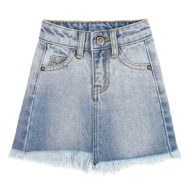 KIDSCOOL SPACE Baby Girls Boys Jeans Shorts,Distressed Ripped Simple Design Cute Summer Denim Pants,Light Blue,12-18 Months