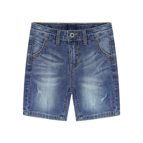 KIDSCOOL SPACE Baby Girls Boys Jeans Shorts,Ripped Simple Design Cute Summer Denim Pants,Blue,2-3 Years