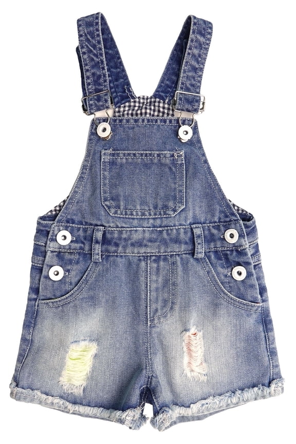 Baby Girls Denim Shorts,Toddler Little Boys Ripped Soft Jeans Summer Shortalls,Blue,12-18 Months