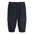 thumbnail image 1 of KIDSCOOL SPACE Baby Jeans,Little Toddler Kids Elastic Waist with D-ring Stretch Cargo Denim Pants,Black,4-5 Years, 1 of 6