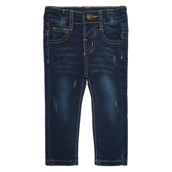 KIDSCOOL SPACE Baby Little Boys Girls Jeans,Ripped Denim Soft Slim Pants,2-3 Years