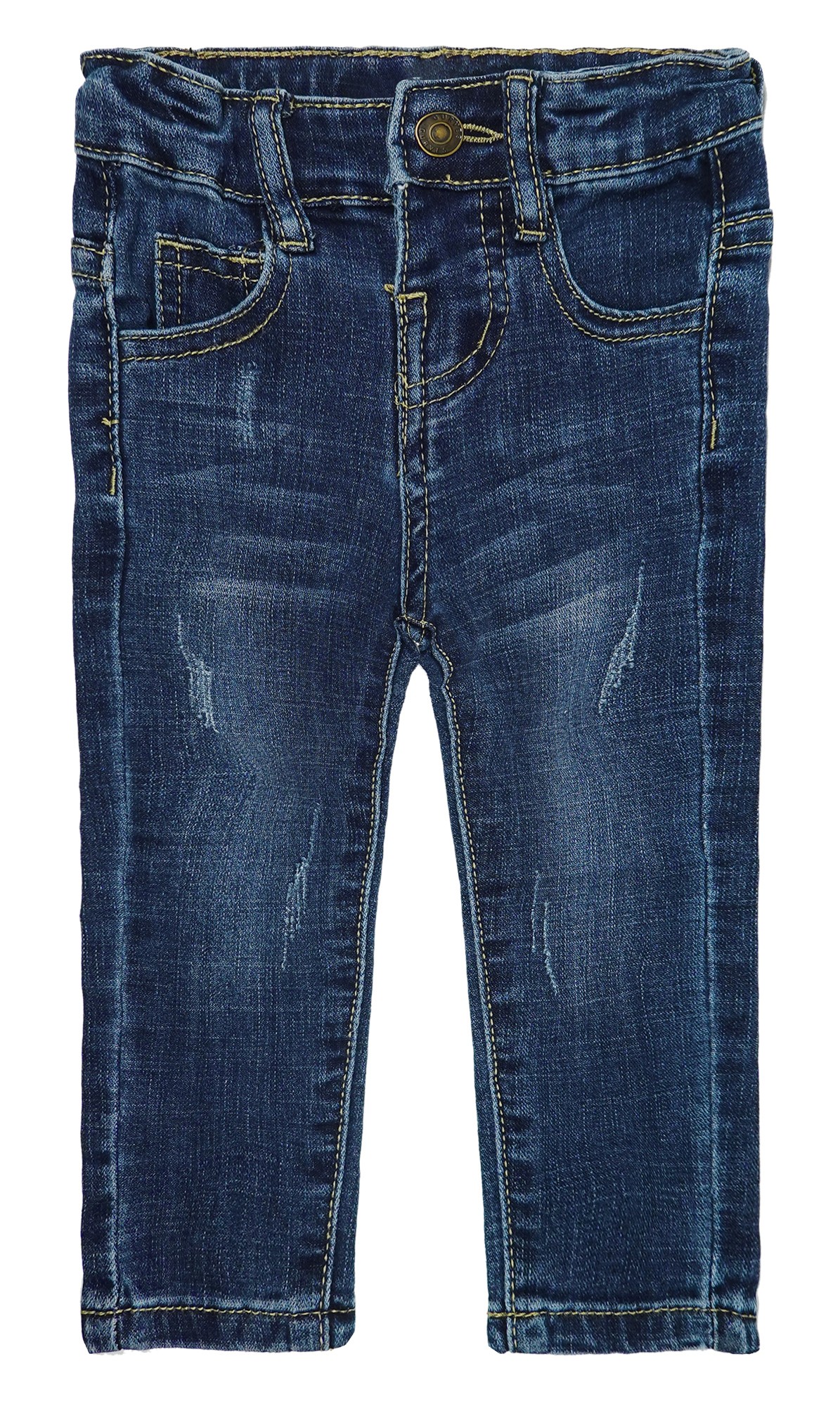 KIDSCOOL SPACE Jeans Denim Per Bambini Con Ricami E Strappi - Morbidi, Elastico Interno Regolabile, Taglie Da Neonate