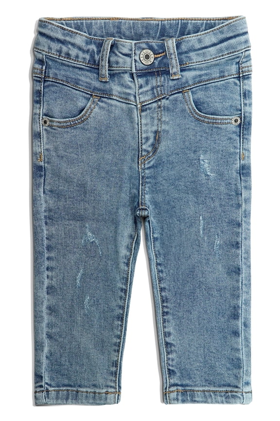 Baby Little Boys Girls Jeans,Ripped Strechy Denim Soft Slim Pants