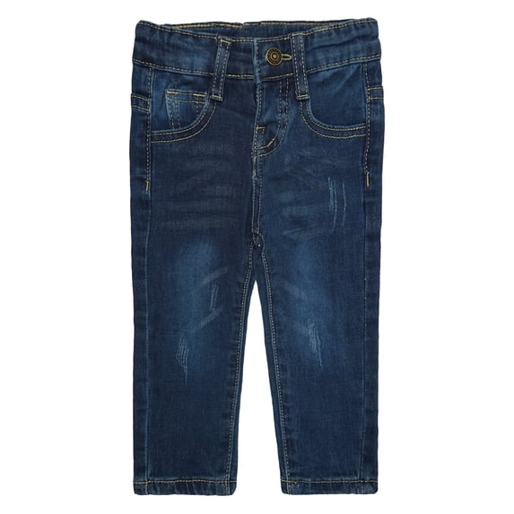 KIDSCOOL SPACE Baby Little Boys Girls Jeans,Ripped Strechy Denim Soft Slim Pants