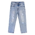 thumbnail image 1 of KIDSCOOL SPACE Baby Little Girls Boys Jeans,Elastic Band Inside Ripped Fashion Denim Pants,3-4 Yeras, 1 of 7