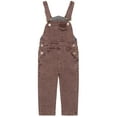 thumbnail image 1 of KIDSCOOL SPACE Baby Little Girls Canvas Overalls,Toddler Boys Ripped Holes Casual Workwear,Winered,12-18 Months, 1 of 8