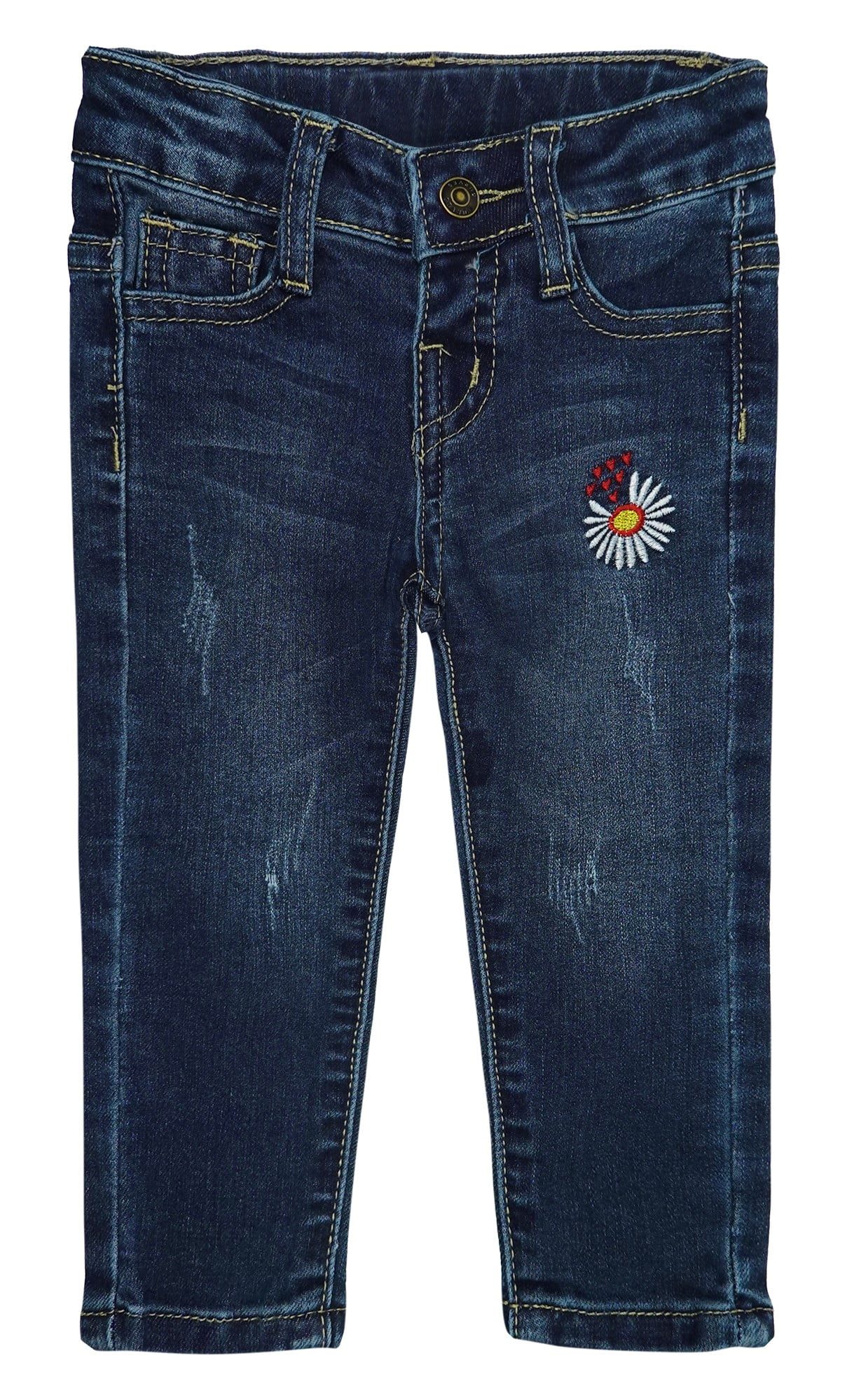 Imported Printed Denim Jeans Pant for Baby Girls