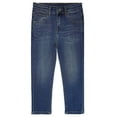 thumbnail image 1 of KIDSCOOL SPACE Big Boys Jeans,Elastic Band Inside Slim Fit Denim Pants,Blue,9-10 Years, 1 of 5