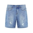 thumbnail image 1 of KIDSCOOL SPACE Big Girls Boys Jeans Shorts,Ripped&nbsp;Cute Dinosaur Embroidered Summer Denim Pants,Blue,7-8 Years, 1 of 6