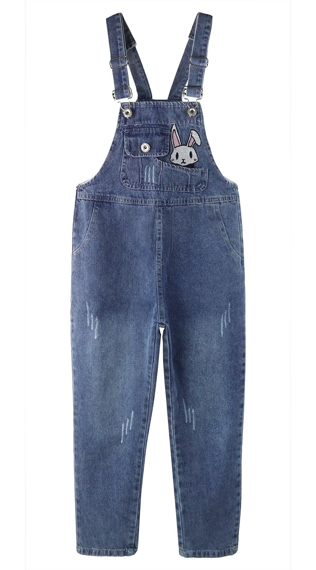 KIDSCOOL SPACE Denim overall voor meisjes, Little Big Kid