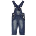 thumbnail image 1 of KIDSCOOL SPACE Boy Girl Overall,Stretchy Slim Adjustable Jean Jumpsuit,Blue,13-14 Years, 1 of 7