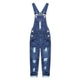 Kidscool Space Children's Ripped Denim Overalls Jumpsuit, 78 Years
