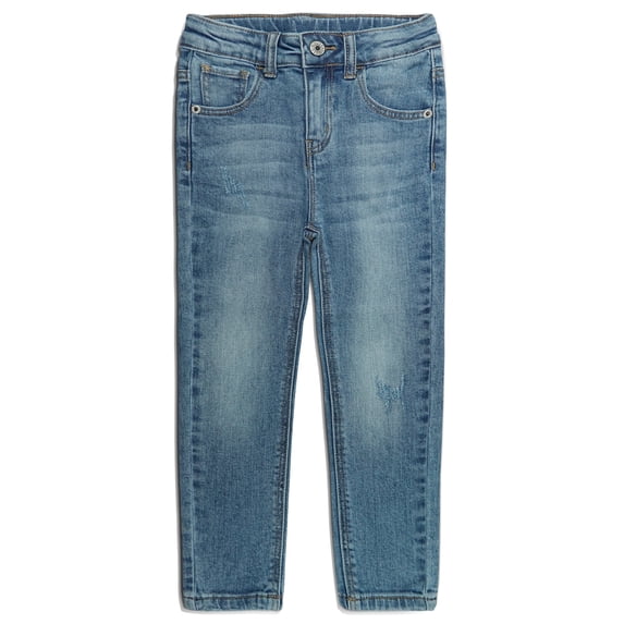 KIDSCOOL SPACE Boys Jeans,Elastic Band Inside Ripped Soft Strechy Denim Pants,10-11 Years