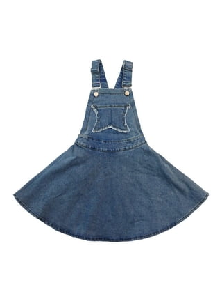 Girls Denim Overall Dress