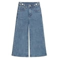 thumbnail image 1 of KIDSCOOL SPACE Girls Flare Jeans,Little Girl Bell Bottom Summer Denim Pants,11-12 Years, 1 of 6