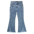 KIDSCOOL SPACE Girls Flared Denim Pants, 18M14T Wide Age Ranges