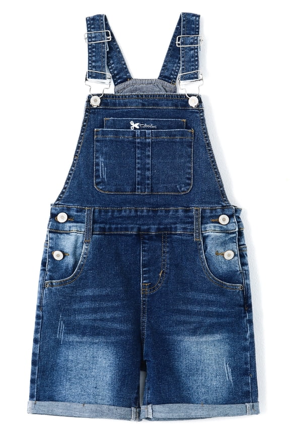 Girls Shorts,Baby Girls Stretchy Denim Slim Summer Shortalls,Deep Blue,9-12 Months