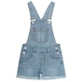 thumbnail interactive-video image 1 of Denim Skort KidsCool Space Girls' Big Ripped Denim Shortalls 6-7 Years Blue-2034 Denim Overalls 1 of 1
