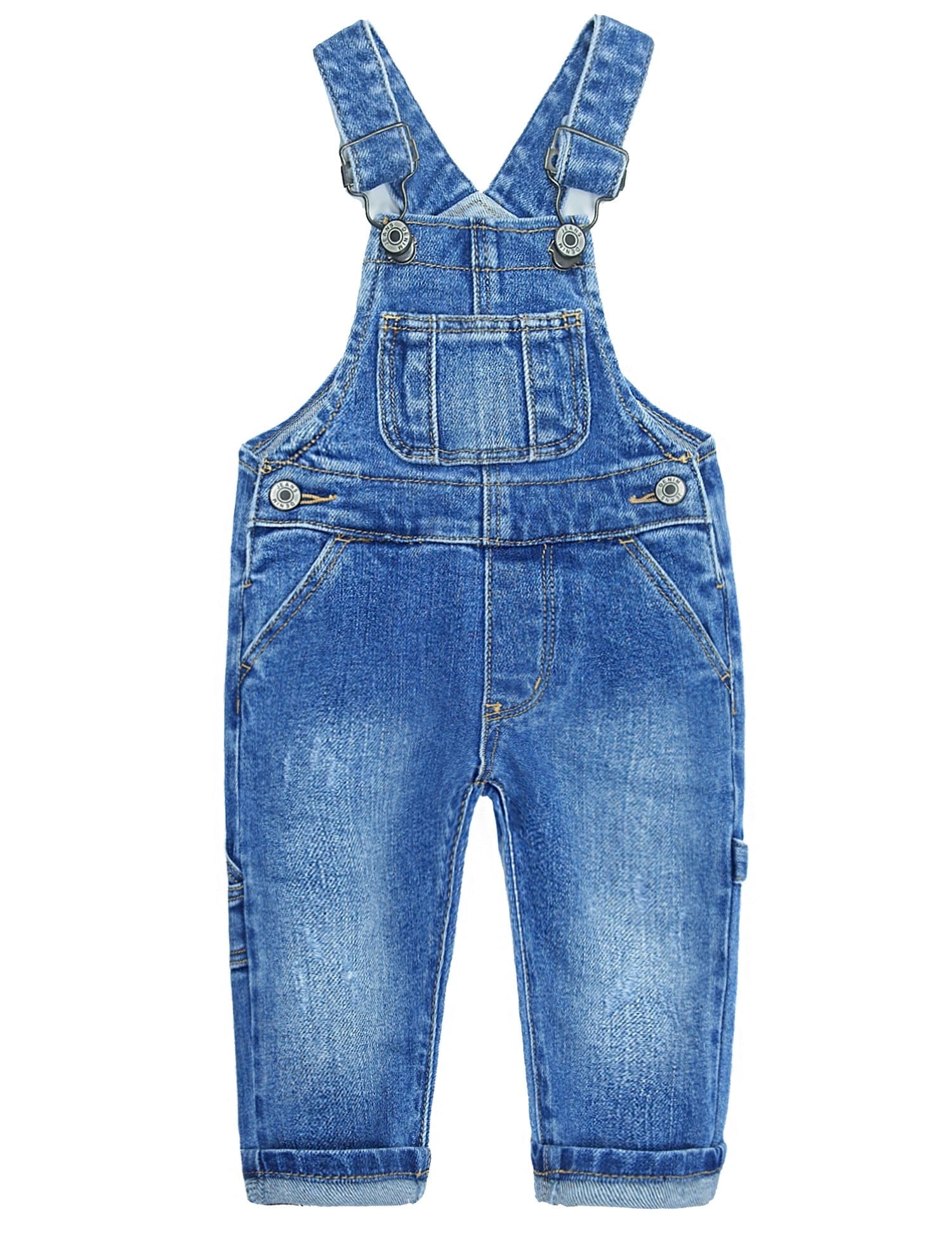 Adjustable Straps Relaxed Fit Ripped Distressed Short Jumper Overalls (KW122-SH-OVRL)