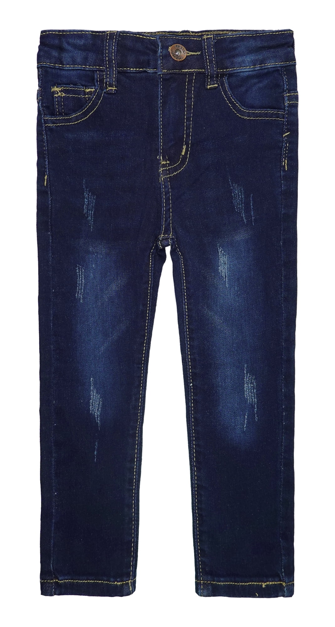 Stretchable Plain Pant In Jeans Stuff Dark Blue Color For Boy/Girl main image 0
