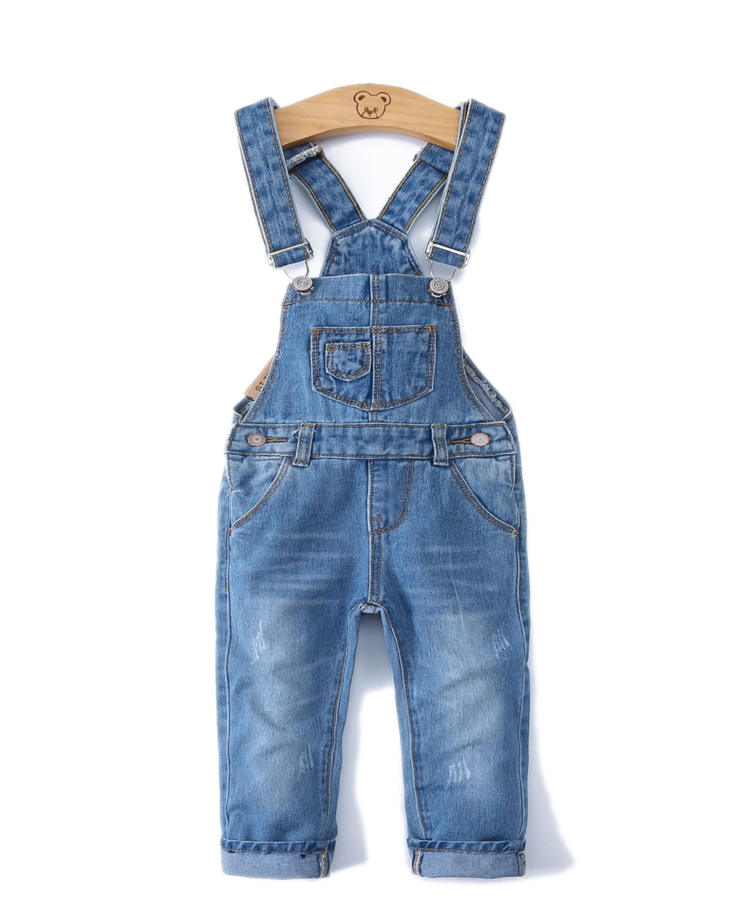 KIDSCOOL SPACE Pantaloncini In Denim Strappati Elasticizzati Per Bambine – Taglie 5-14 Anni, Look Lavato