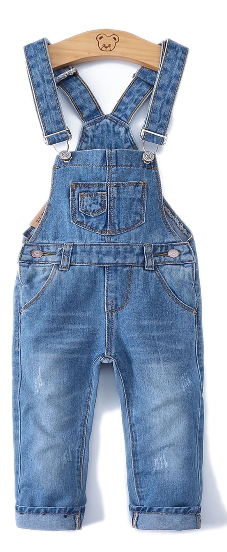 Jeans Strappati A Gamba Larga Per Bambina - Vita Alta Con Banda Elastica Interna, 100% Cotone - Foto 9