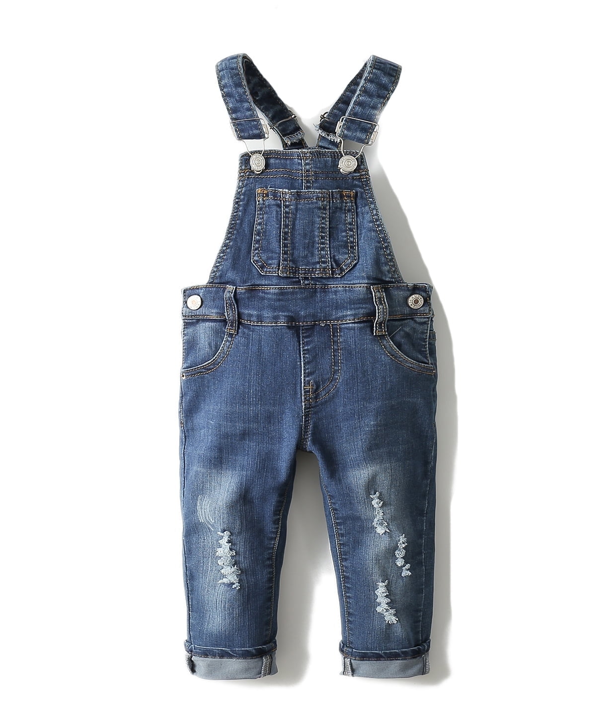 KIDSCOOL SPACE Toddler's Baby Kids Infant Clothes, Ripped Denim Cute ...