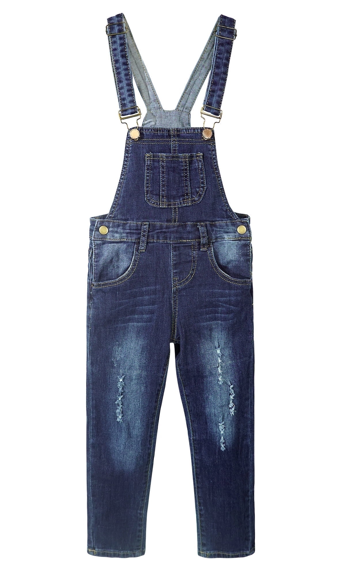 KIDSCOOL SPACE Little Girl Boy Ripped Denim Cute Slim Pants Jean ...
