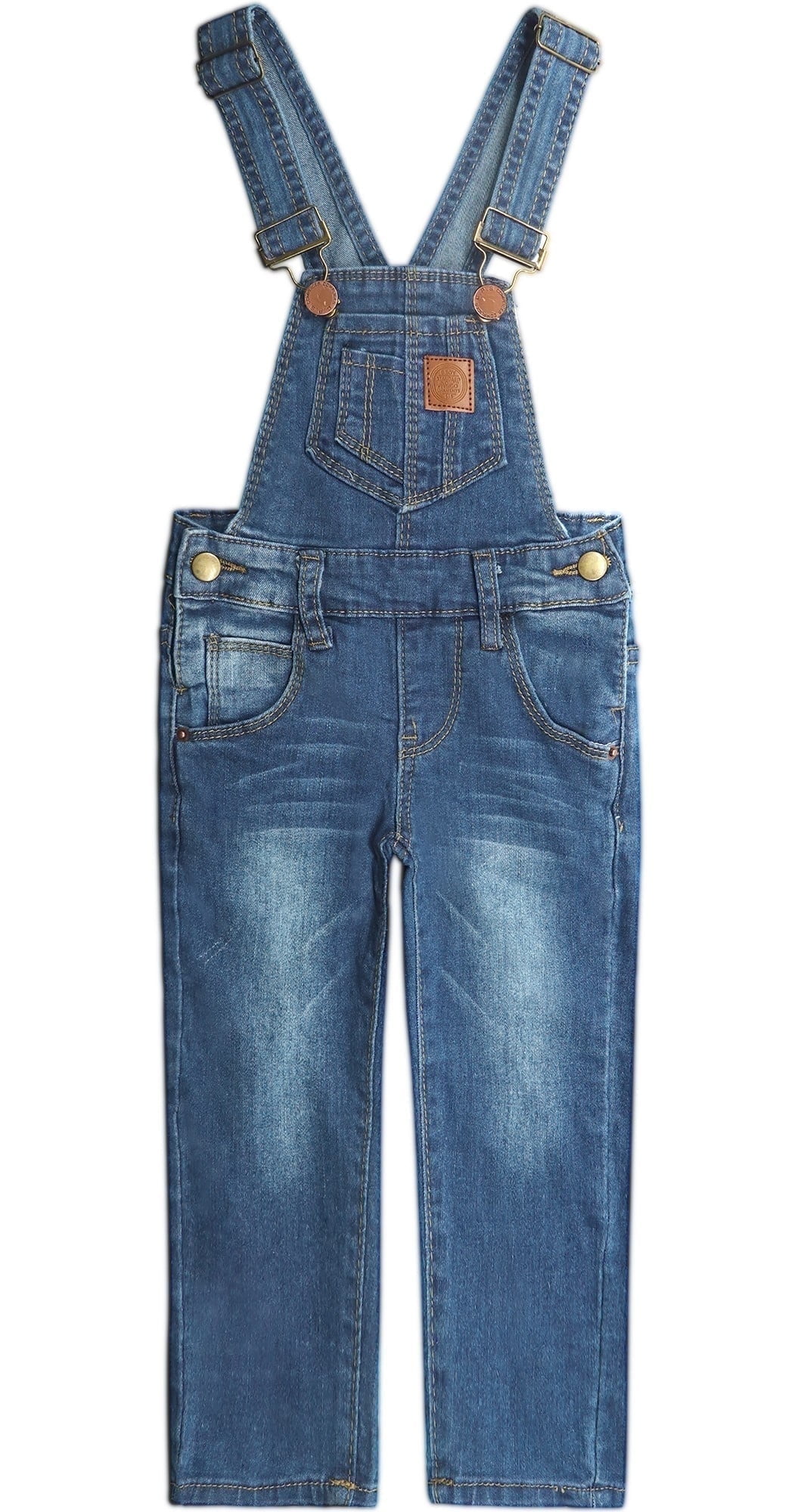 Salopette Jeans Bambino KIDSCOOL SPACE | Bavaglino E Tasche, Denim Morbido E Comodo - Foto 3