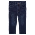 thumbnail image 1 of KIDSCOOL SPACE Little Girls Boys Jeans,Elastic Band Inside Straight Fit Stretchy Soft Denim Pants,4-5 Years, 1 of 5