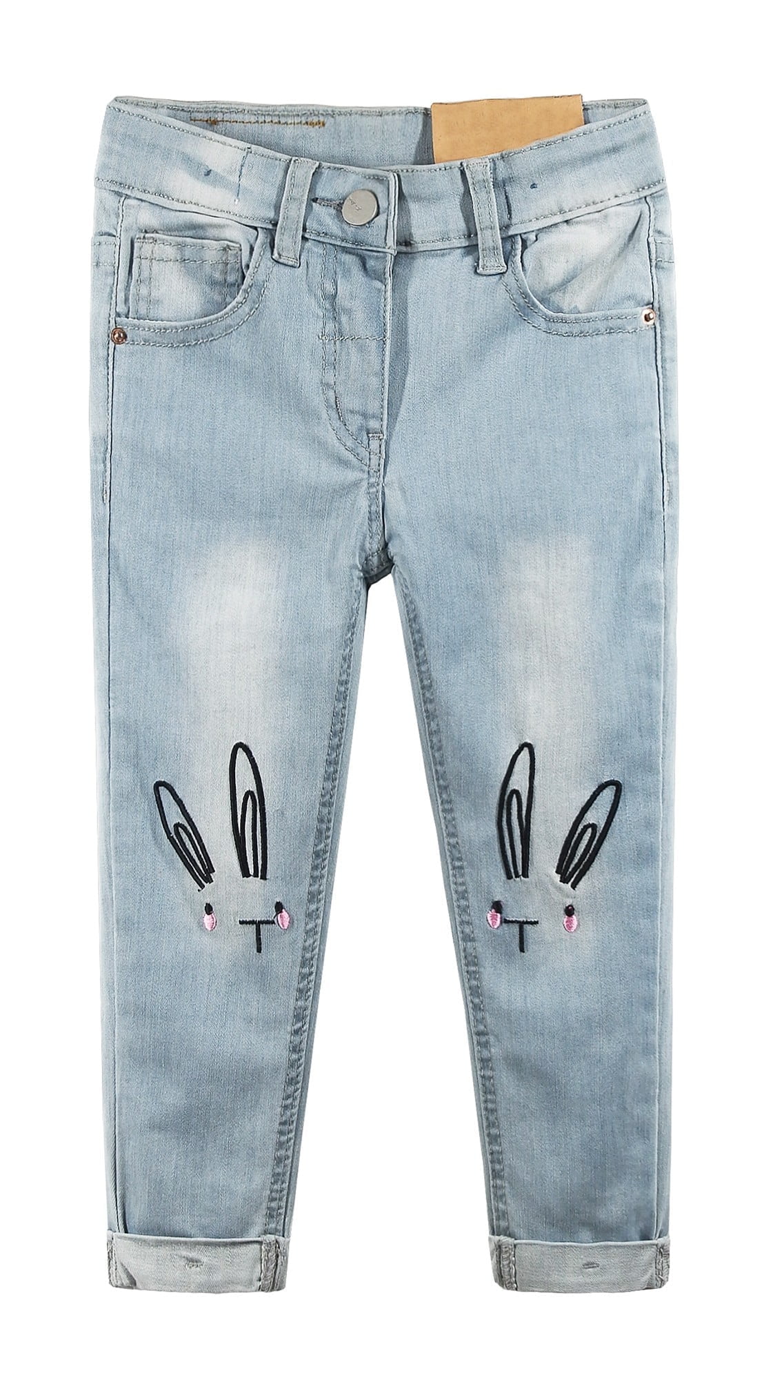 Girls Denim Jeans with Minni Mouse Bow Detail - Kids Girls (5-12Y) main image 0