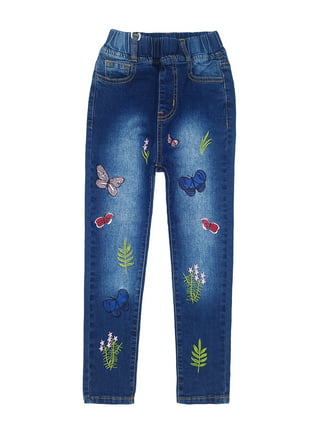 Kids Jeans Girl Wide Leg Pants Girls Jeans Elastic Waist For Girls Spring  Autumn Casual Clothes Pants 5 7 9 11 13 YfXL# From Walmarts, $24.84
