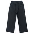 thumbnail image 1 of KIDSCOOL SPACE Toddler & Big Girls Jeans, 18M-13T Simple Desgin Ribbed Waist Stretch Denim Pants,Black,9-10 Years, 1 of 6